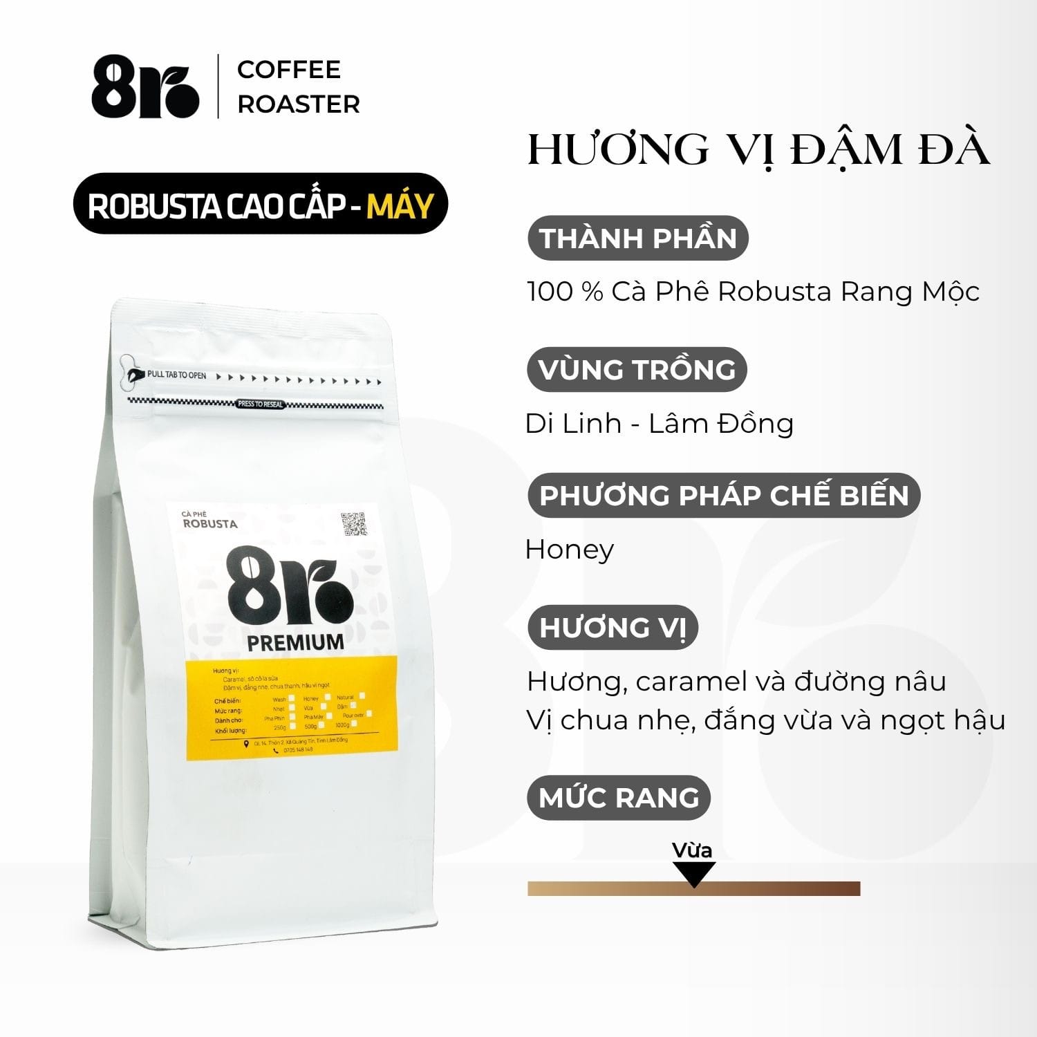 Vietnam - 8Ro Robusta Premium - Espresso - Ảnh 3