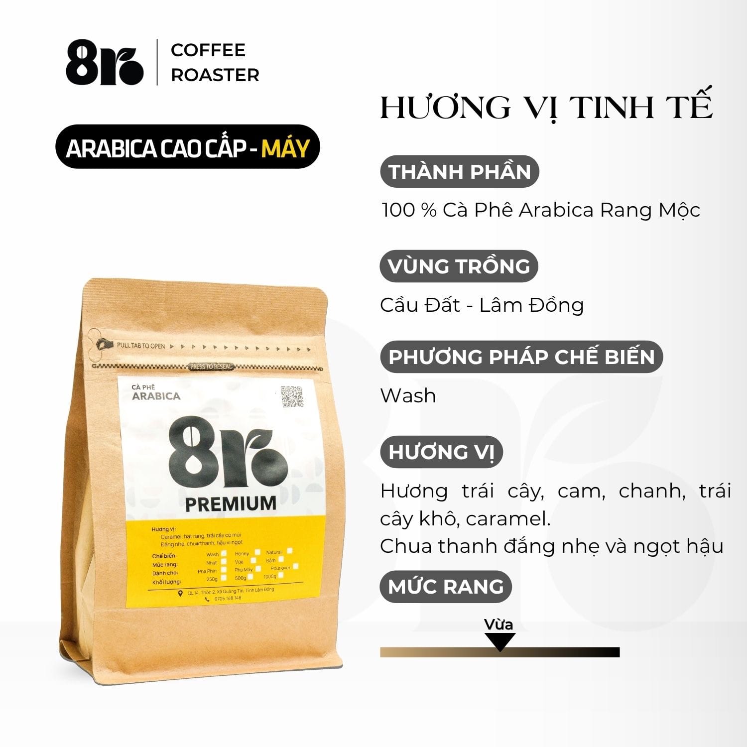 Vietnam - 8Ro Arabica Premium - Espresso - Ảnh 4