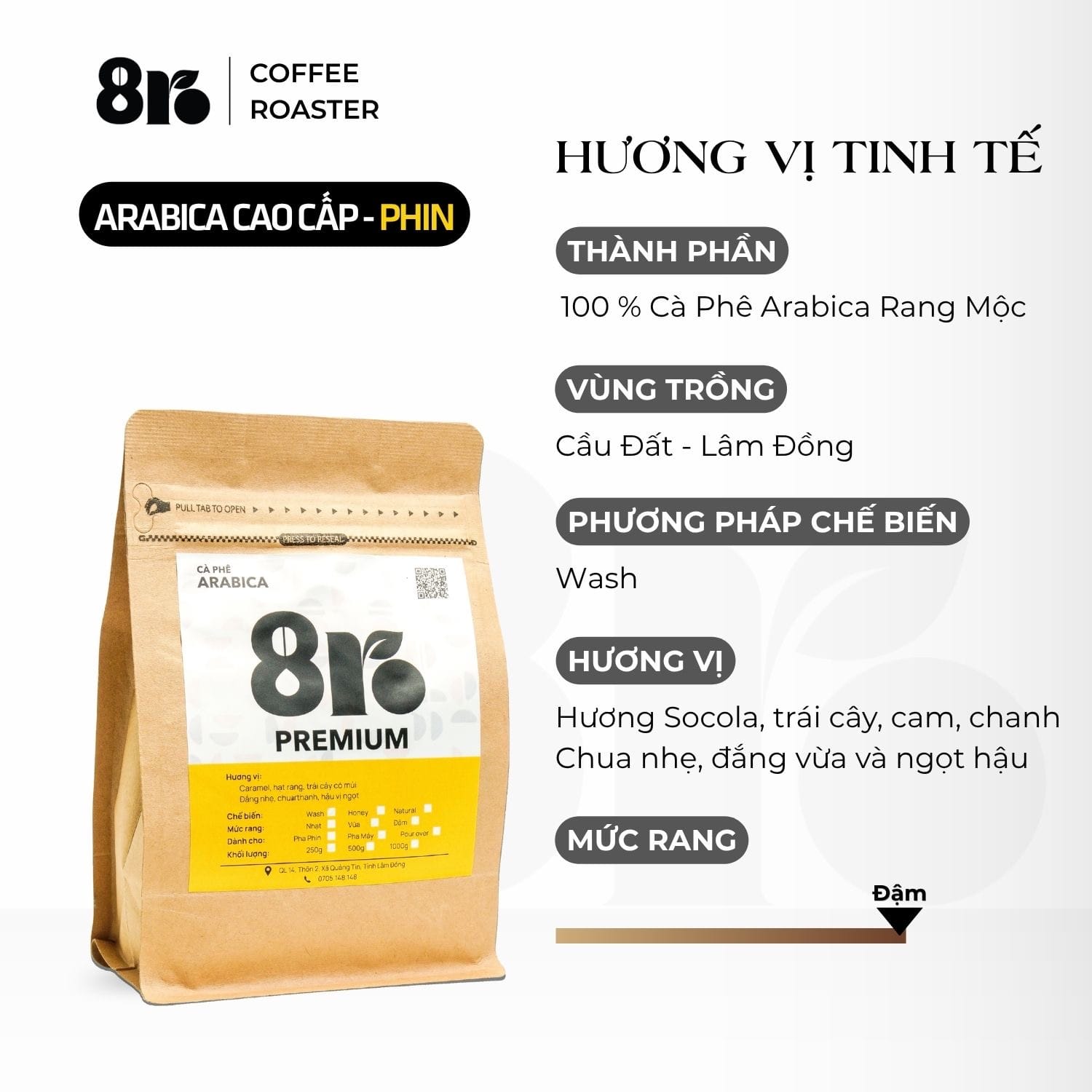 Vietnam - 8Ro Arabica Premium - Pha Phin - Ảnh 3